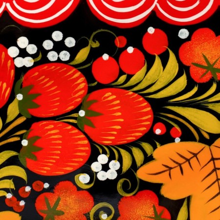 Defense board "Matryoshka", 20 × 26 cm, Khokhloma-3