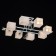 Tetro chandelier, 8x60W E14, silver color, chrome
