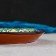 Menzhitsa Rishtan ceramics "Flowers", 18 cm, 2 section, blue