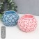 Ceramics candlestick for 1 candle "Frosty Patterns" mix 6x8x8 cm