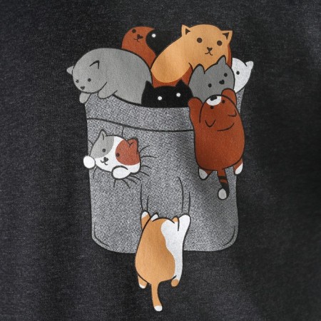 Homemade male set (T -shirt/pants) "Friendly Family", color Anthracite, size 58-9