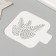 Plastic stencil "spruce cones", size 9x9 cm