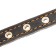 Leather collar on synthetic winterizer, dimensionless, 37 x 1.5 cm, Osh 21-31 cm, blue
