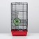 The cage for rodents "Pigzon" No. 5, with 3 floors, equipped, 41 x 30 x 58 cm, ruby