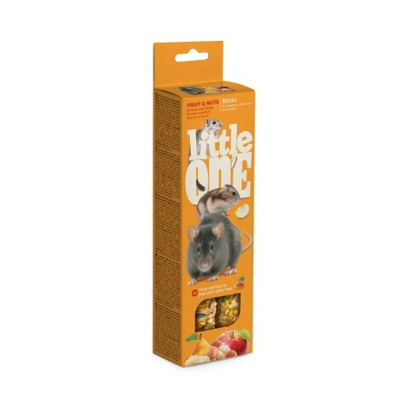Little One sticks for hamsters with fruits and nuts, 2 x 60 g