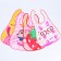 Bibslate with a pocket for a girl, waterproof, on Velcro, Mix color