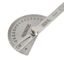 Augoter with a tundra ruler, stainless steel, engraving, 100 mm