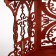 Iconostasis No. 14, color red tree, 42x22x52 cm