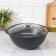 Cauldron, 4.5 l, glass cover, cast handles, anti -stick coating, color dark marble