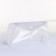 Cosmetic bag on the button, white color