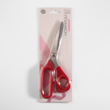 Clothing scissors, mowed blade, 8.5 ", 21.5 cm, red color-5