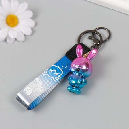 Trick plastic with carbine, strap "Bunny" holography 3x2.5x5.5 cm-2
