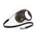 Roulette Flexi Black Design M (up to 20 kg) 5 m cable, black/green