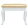 Retro banquet with storage, 550x330x430, white, beige strip