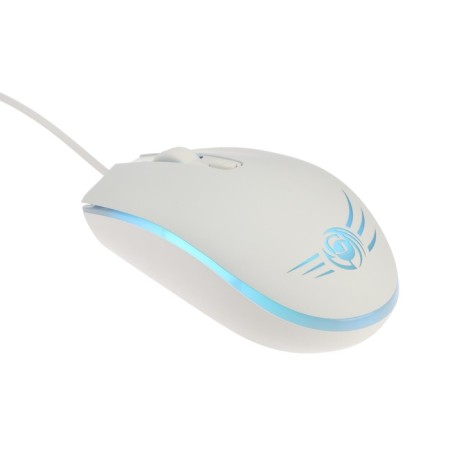Mouse Dialog MGK-07U White Gan-Kata, game, wired, backlight, 1600 dpi, usb, white-1