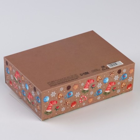New Year's folding box "New Year's Joy" 16.5 x 12.5 x 5 cm, New Year-3