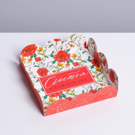 Bearbox, confectionery packaging with PVC lid, “Happiness in every day”, 10.5 x 10.5 x 3 cm-2