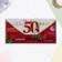Конверт для денег "В День Юбилея 50! Процветания, успехов, любви!" 16,5 х 8 см