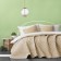 Bedspread with pillowcases "Tina", size 160x230 cm, beige color