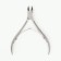 Manicure nippers for cuticle, double spring, 9.5 cm, blade length - 10 mm, on the blist, silver color
