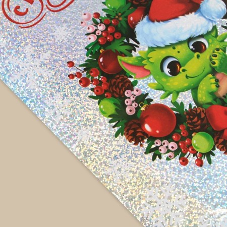 Interior stickers "Dragon", holography 21 x 29.7 cm, New Year-1