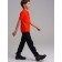 Polo for the boy PlayToday Five Elements, height 146 cm, the color is bright orange