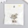Bead for creativity Metal "Little Council" silver 1.1x0.9 cm