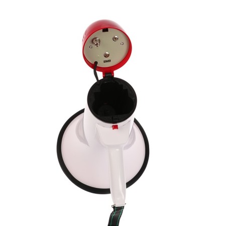 Megaphone Luazon RAD-25, 25 W, range up to 400 m, recording 10 seconds, siren, white and red-4