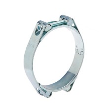 MGF power clamp, 80-90 mm diameter, double-altar, galvanized