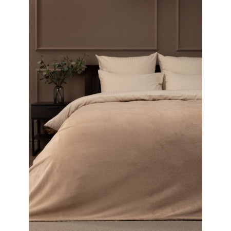 Texrepublic blanket, size 200x220 cm, beige color