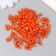 Cube glass bees 4x4 mm "brightness. Orange" set 20 g