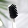 Dental brush "Medic" soft bristles, biodegradable, black + white, 2 pcs.