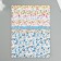 A set of fabric self -adhesive for creativity (UP. 10 pcs.) 15x10 cm, assorted