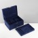 Steam for jewelry "Casket" 2-level, phlock, 24.5 × 17 × 12 cm, blue color