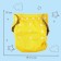 Panties-scammer, reusable, carbon-bamboo fabric, yellow color, from 0-36 months.