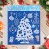 Stickers on the windows "New Year" Christmas tree, toys, 38x30 cm