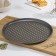 Form for pizza "Jacqueline", 33 × 1.5 cm, perforated, anti -stick coating, black color
