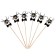 Spiders skewers, with a bow, in a set of 6 pieces