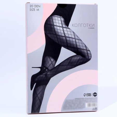 Teenage tights "Geometry", height 158-164 cm-3