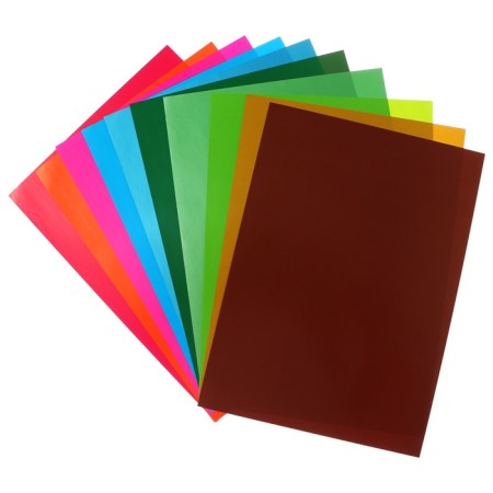 Color A4 paper, 20 colors, 10 sheets, erichkrause, bilateral, coated, in a folder, density 80 g/m2, crafts of crafts-2