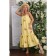 Women's dress, size 48, yellow color
