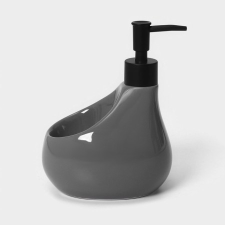 A soap dispenser with Savanna Drop, 450 ml sponge stands, gray color-2