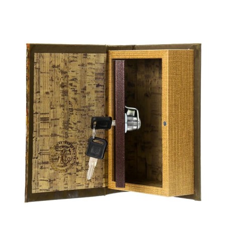 Safe-book wood "Map of the discoverers" 17x11x5 cm-7