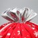 Bag gift plush “Snow and sun”, snowflakes, embossing, 30 x 40 cm +/- 1.5 cm, New Year