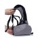 Youth backpack, synthetic fabric, 275x425x205 cm, gray