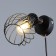 Bra with a switch on the wire "Bianca" E14 40W black 17x11x17cm