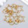 Carabiner Metal with a ring "Star" gold 3.4x2.3 cm