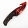 Souvenir wooden knife with a blade “Anime Red”, 22 cm