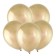 Latex ball 12 ", mirror, chrome, set of 50 pcs., Golden color