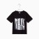 T -shirt Children's minku "Birch", Black color, height 140